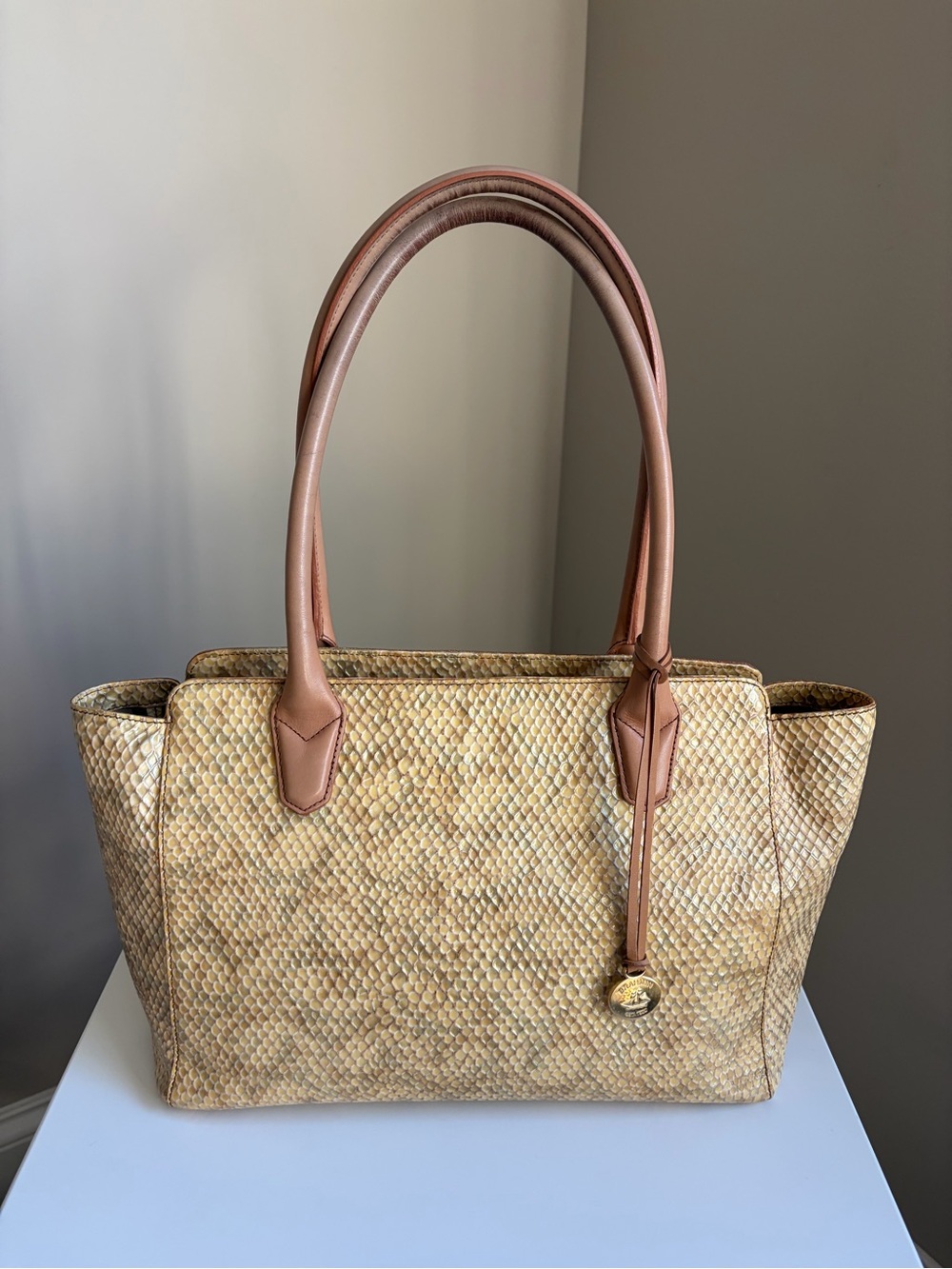 Brahmin Snake Print Tote Bag